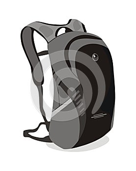 Vector backpack bag for school