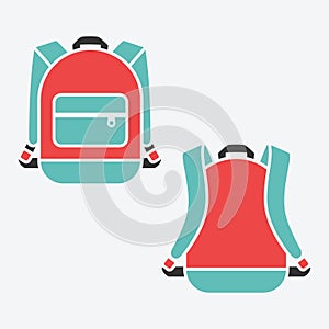 Vector backpack photo