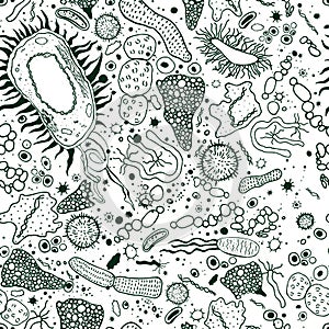 Vector bacteria pattern