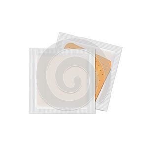 Vector Bandage Plaster Aid Band Medical Adhesive