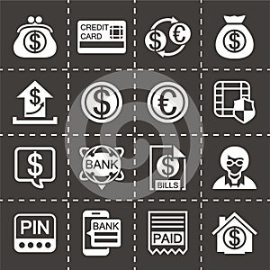 Vector Bank icon set