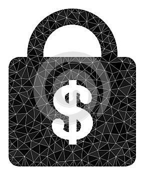 Vector Bank Lock Lowpoly Icon