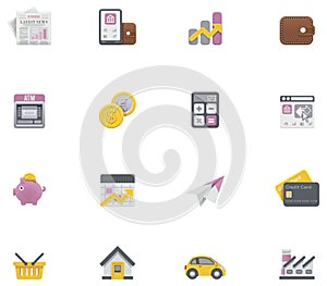 Vector banking icons