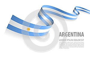 Vector Banner with Argentina Flag colors