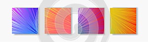 Vector banner colorful light motion background