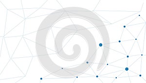 Vector banner design, illustration technology with geometric pattern over dark blue background. Modern hi tech digital technology