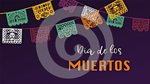 Vector banner for Dia de los Muertos. photo