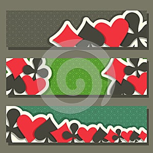 Vector banner of holdem Poker