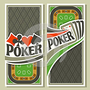 Vector banner of holdem Poker photo