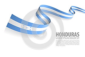 Vector Banner with Honduras Flag colors