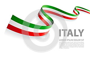 Vector Banner with Italian Flag colors