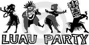 Vector banner for luau photo