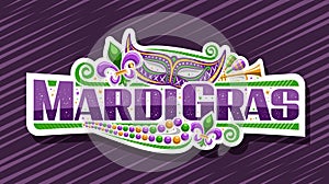 Vector banner for Mardi Gras