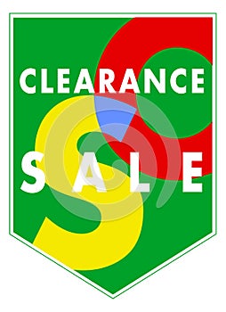 Vector banner - Sales clearance