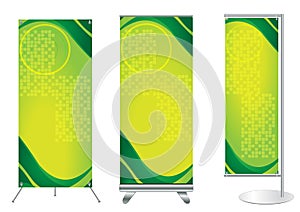 Vector banner stand display photo