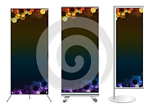 Vector banner stand display