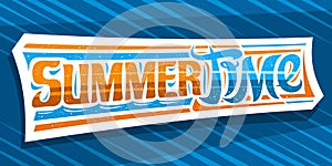 Vector banner for Summer Time