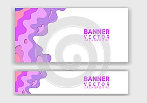 Vector banner template. Banner for website design. Marketing design template
