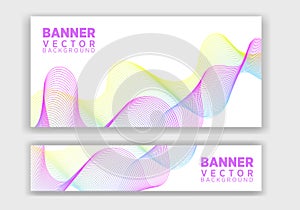 Vector banner template. Banner for website design. Marketing design template