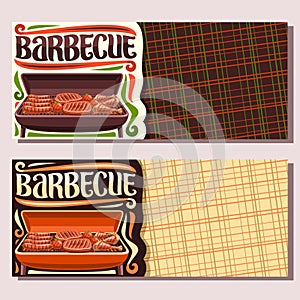 Vector banners for Barbecue