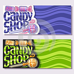 Vector banners for Candy Shop