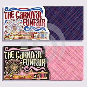 Vector banners for Carnival Funfair