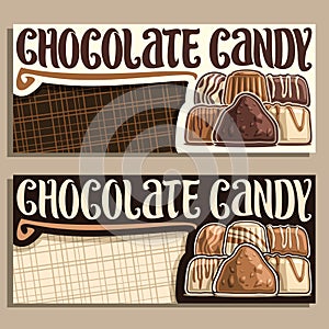 Vector banners for Chocolate Candy