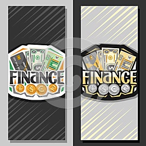 Vector banners for Finance