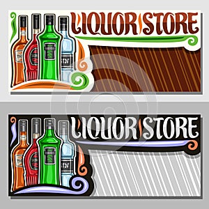Vector banners for Liquor Store photo