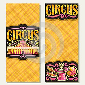 Vector banners for night Circus