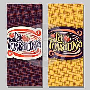 Vector banners for Tomatina festival photo
