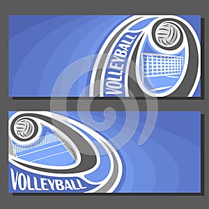 Vector banners for Volleyball