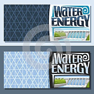 Vector banners for Water Energy