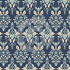 Vector Baroque floral pattern. classic floral ornament.