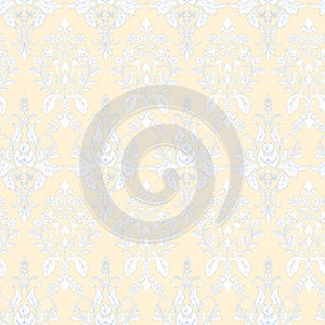 Vector Baroque floral pattern. classic floral ornament.