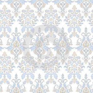 Vector Baroque floral pattern. classic floral ornament.