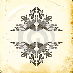 Vector baroque of vintage elements for design.