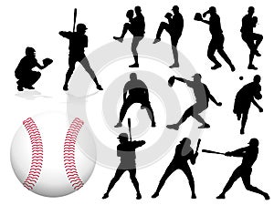 Vector Baseball Players