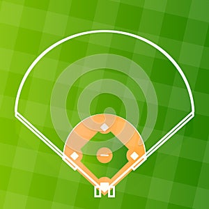 Vector baseball regular field