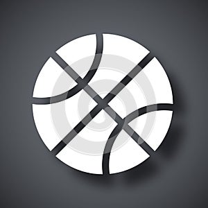 Vector basketball icon