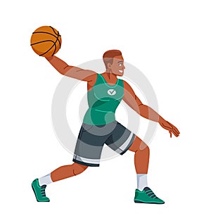 Vector Basketball player in uniform