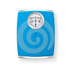 Vector Bathroom Scale on a white
