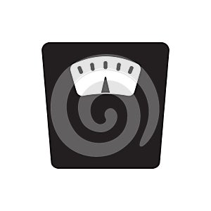 Vector bathroom weight scale icon