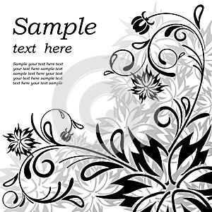 Vector beautiful floral background