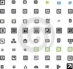 Vector beautiful icon set