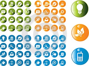 Vector beautiful icon set