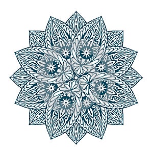 Vector beautiful mandala. Decorative ethnic floral ornament