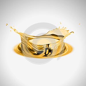 Vector beer splash isolated on light background