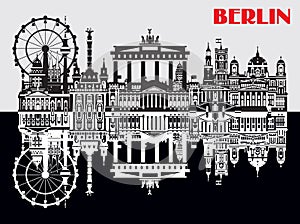 Vector Berlin Skyline