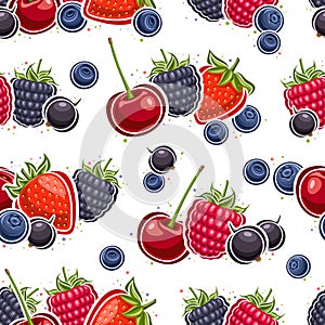 Vector Berry Seamless Pattern